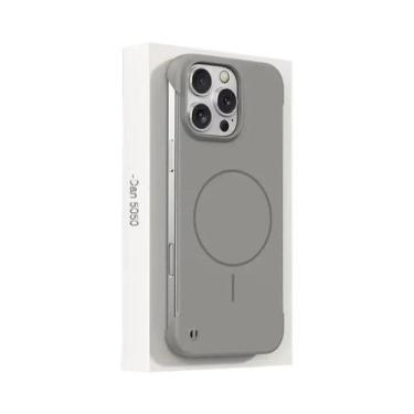 Imagem de Capa Magnética Ultrafina Fosca Sem Borda Para iPhone 17 16 15 14 13 12