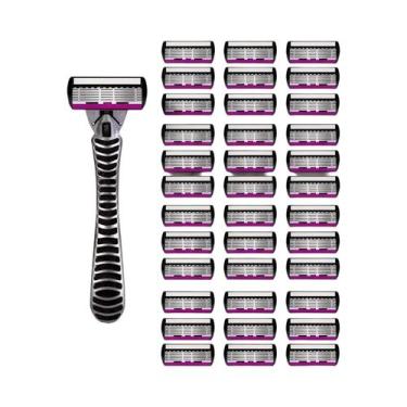 Imagem de Lâmina De Barbear Masculina De Aço Inoxidável Alemão De 6 Camadas, Car