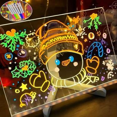 Imagem de Lousa Infantil Brilhante Com Canetas Coloridas - Rick Imports