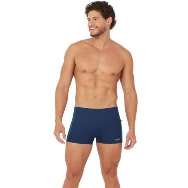 Imagem de Sunga Boxer Acqua Rio Moda Praia Adulto Masculina Com Cordão De Regula