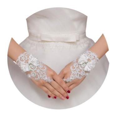 Imagem de Luva Noiva Debutante Casamento De Renda Linda 1 Par 2949 - anjo da mam