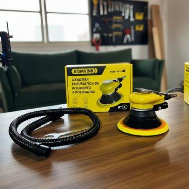 Imagem de Lixadeira Politriz Pneumatica Orbital Roto 6 Polegada Aspira - RR CASA