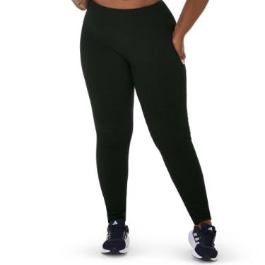 Imagem de Calça Legging Fitness Plus Size sem Costura Jacquard Colmeia Preta Zee