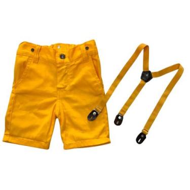 Imagem de Bermuda Com Suspensório Infantil - Várias Cores - Bento E Maria Moda I