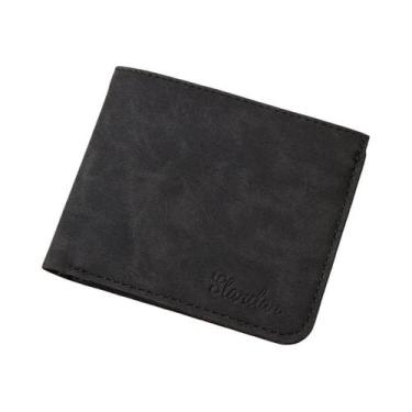 Imagem de Carteira Masculina De Couro Ultrafina, Com Vários Compartimentos Para 