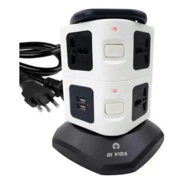 Imagem de Torre De Tomadas Elétrica 2 Andares Com 4Entradas - OIVIDA