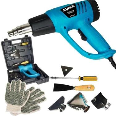 Imagem de Soprador Térmico 2000W com Maleta Kit Acessórios EVALD e Luva TSUZUKI,