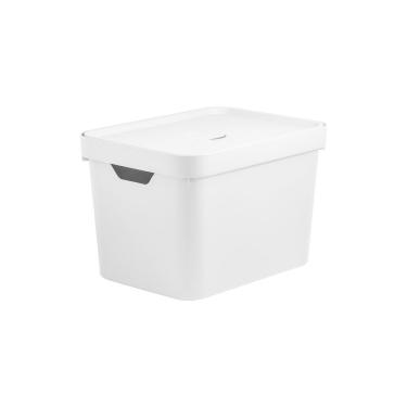 Imagem de Caixa organizadora Ou 18L com tampa Linha Cube