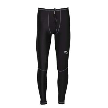 Imagem de Calça de compressão Térmica Artes Marciais, Corrida e Bike - Preto com Cinza - GG