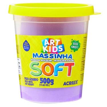 Imagem de Massa de Modelar Soft Acrilex 500g Violeta 07350