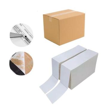 Imagem de 10.000 Etiquetas Térmicas 10x15 Alta Qualidade Formato Resma Cor Branc