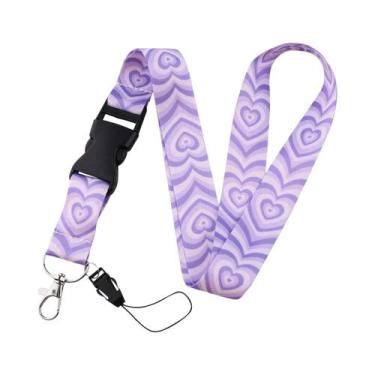 Imagem de Cordão De Pescoço Com Estampa De Borboleta E Lua, Suporte Para Crachá 