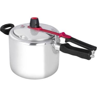 Imagem de Panela de Pressão Clock Original 7L com Fechamento Interno Seguro e Al