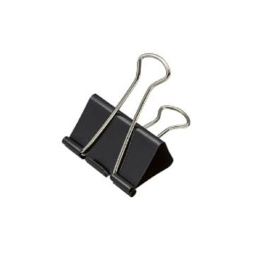 Imagem de Binder Brw Binder Clips 32mm Metal com Pintura Epóxi Presilha em Aço Inoxidável Embalagem com 12 Unidades Preto
