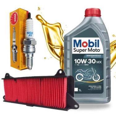 Imagem de Kit Revisão Lead 110 Mobil 10w30 Filtro E Vela Ngk - MOBIL / VEDAMOTOR