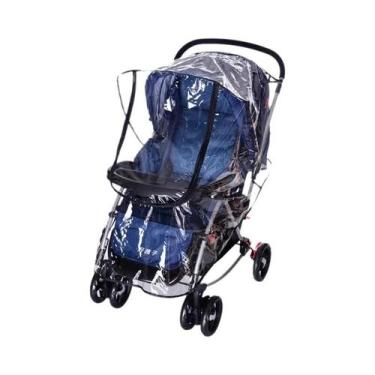 Imagem de Capa De Chuva Transparente Impermeável Para Carrinho De Bebê, Protetor