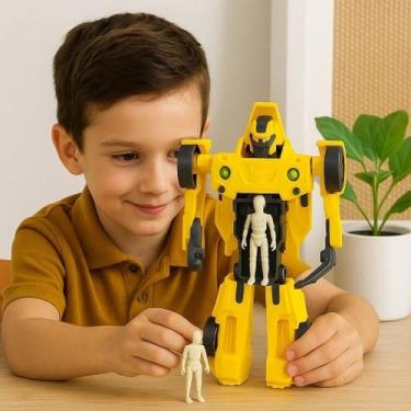 Imagem de Robô Transformável Controle Remoto Carrinho Super Guardiões Luz Som Pr