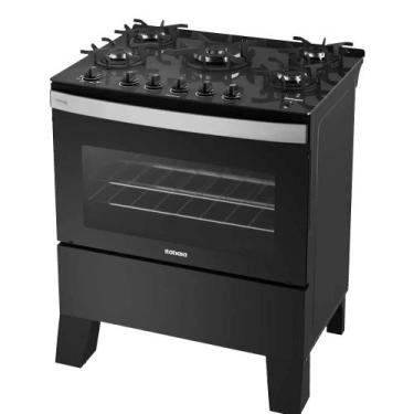 Imagem de Fogão à Gás Itatiaia Itaglass Plus 5 Bocas Forno 82 litros Pto-Bivolt,