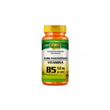 Imagem de Vitamina B5 Ácido Pantotênico 60 cápsulas Unilife-Unissex