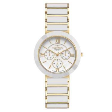 Imagem de Relógio Technos Feminino Ceramic Sapphire Dourado - 6p29amk-1b