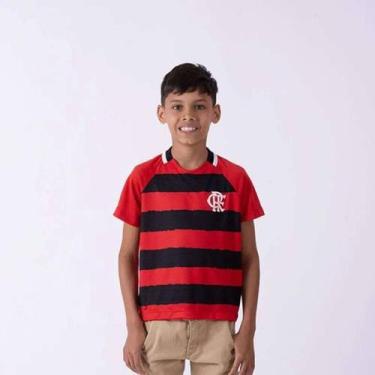 Imagem de Camiseta Braziline Flamengo Manto - Infantil - Vermelho - 12, Vermelho