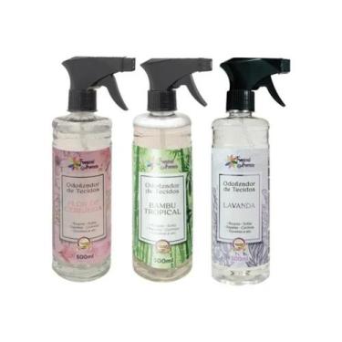 Imagem de Kit 3 Odorizadores De Tecido E Roupas 500ml Aroma Tropical - TROPICAL 