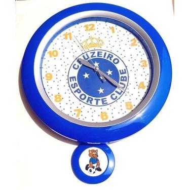 Imagem de Relógio De Parede Redondo 30 cm do Cruzeiro. Produto Licenciado - mile