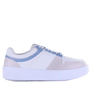 Imagem de Tênis Casual Ramarim 25-83103 Gelo/Azul, 38