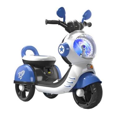 Imagem de Motinha Elétrica Recarregável Para Crianças Foguete Azul Bivolt - CarK