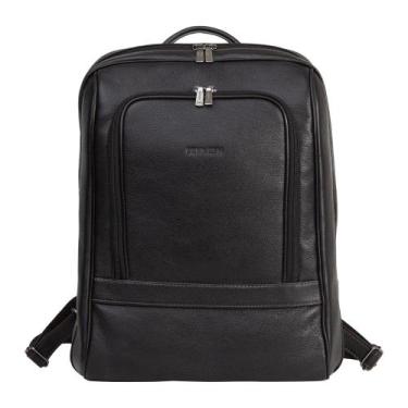 Imagem de Mochila Couro Executiva Notebook Masculina Bennesh 60016, Preto