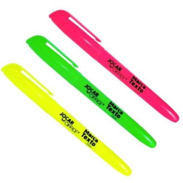 Imagem de Marca texto jotz 3 unidades color fluorescente