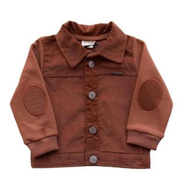 Imagem de Jaqueta Bebê Masculina em Veludo Cotelê Luc.Boo, Marrom, M