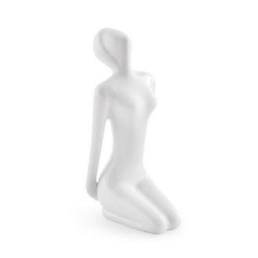 Imagem de Escultura Yoga Branca em Porcelana 12965 Mart