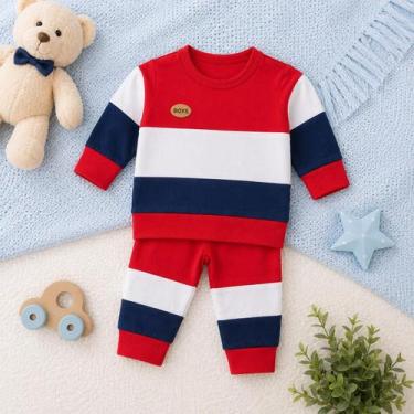 Imagem de Conjunto Infantil Bebê Menino Roupa de Inverno Leve Confortável - Sape