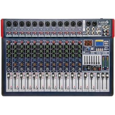 Imagem de Mesa De Som Com 12 Entradas 2 Aux Lyco LMG1202