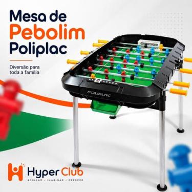 Imagem de Mesa de Pebolim desmontável Mesa Totó Infantil Oficial 112 x 93 cm Com