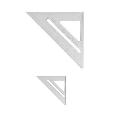 Imagem de KIT ESQUADRO ALUMINIO 12" e 7" TRIANGULAR PARABONI