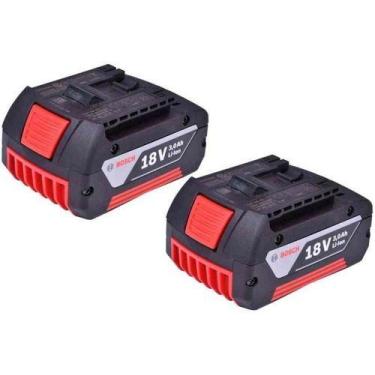 Imagem de Carregador De Bateria Lítio Ion Bivolt +2 Baterias 18v Bosch