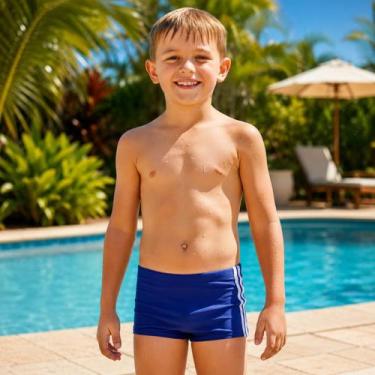 Imagem de Sunga Masculina Boxer Infantil Menino Confortável Cueca Box Praia Pisc