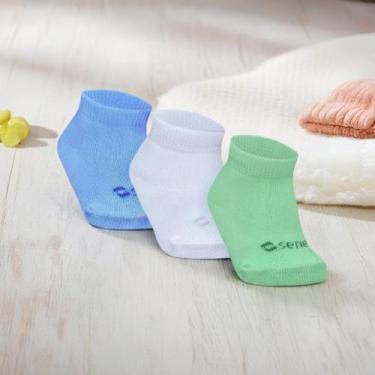 Imagem de Meia Infantil Cano Medio Menina Menino Diversas Cores Para Bebê - Mari
