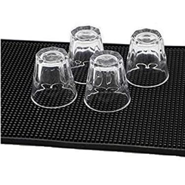 Imagem de Tapete premium material de silicone escorredor bar mat de louça copos taças Tapete Barman 30x45