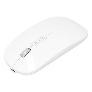 Imagem de Mouse para jogos, 3 níveis ajustáveis de resolução DPI de 3 níveis até 1600 dpi mouse para notebooks para desktop (branco)