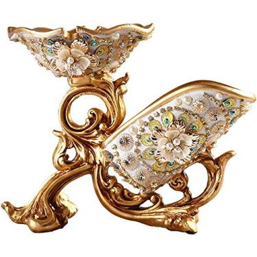 Imagem de Pkfinrd Estantes de vinho para decoração de sala de estar, armário de vinho, decorações luxuosas, suporte de taça de vinho alto criativo multifuncional