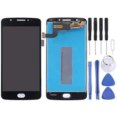 Imagem de HAIJUN Peças de substituição para celular Motorola Moto E4 XT1763 XT1762 XT1772 Tela LCD e digitalizador conjunto completo (preto) cabo flexível (cor: preto)