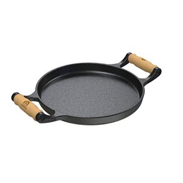 Imagem de Frigideira Ferro Fundido com Alças de Madeira Sem Tampa 22cm