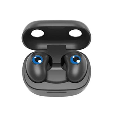 Imagem de Fones de ouvido sem fio Bluetooth, controle de toque, Bluetooth, fones de ouvido estéreo, intra-auriculares, sem fio, preto
