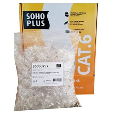 Imagem de 25x Conector Rj45 Cat6 Soho Plus Furukawa Macho Original