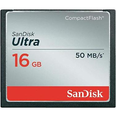 Imagem de Cartão CompactFlash 16GB SanDisk Ultra de 50mb/s (333X)
