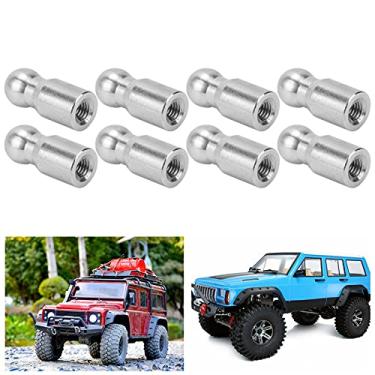 Imagem de 01 Cabeça esférica de amortecedor de choque, cabeça esférica de liga de alumínio de design leve para carro de controle remoto para melhorar o efeito de absorção de choque