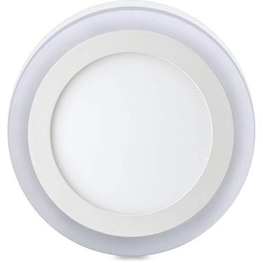 Imagem de Luminária LED 3 Estágios 18+6w 6500k/3000k Elgin Redonda De Sobrepor Bivolt Luz Branca Fria e Morna